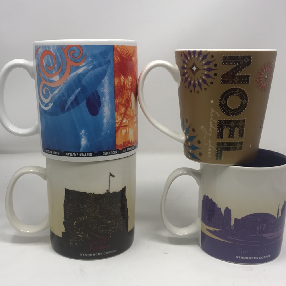 Starbucks 4 Mug Lot - Picture 2 of 13